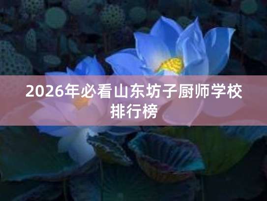 2026年山東坊子廚師學校排行榜及職業中介活動全攻略